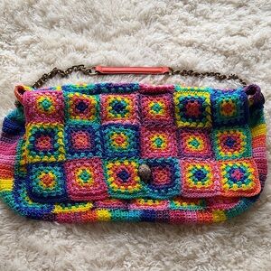 Kurt Geiger Multicolor Crochet Shoulder Bag